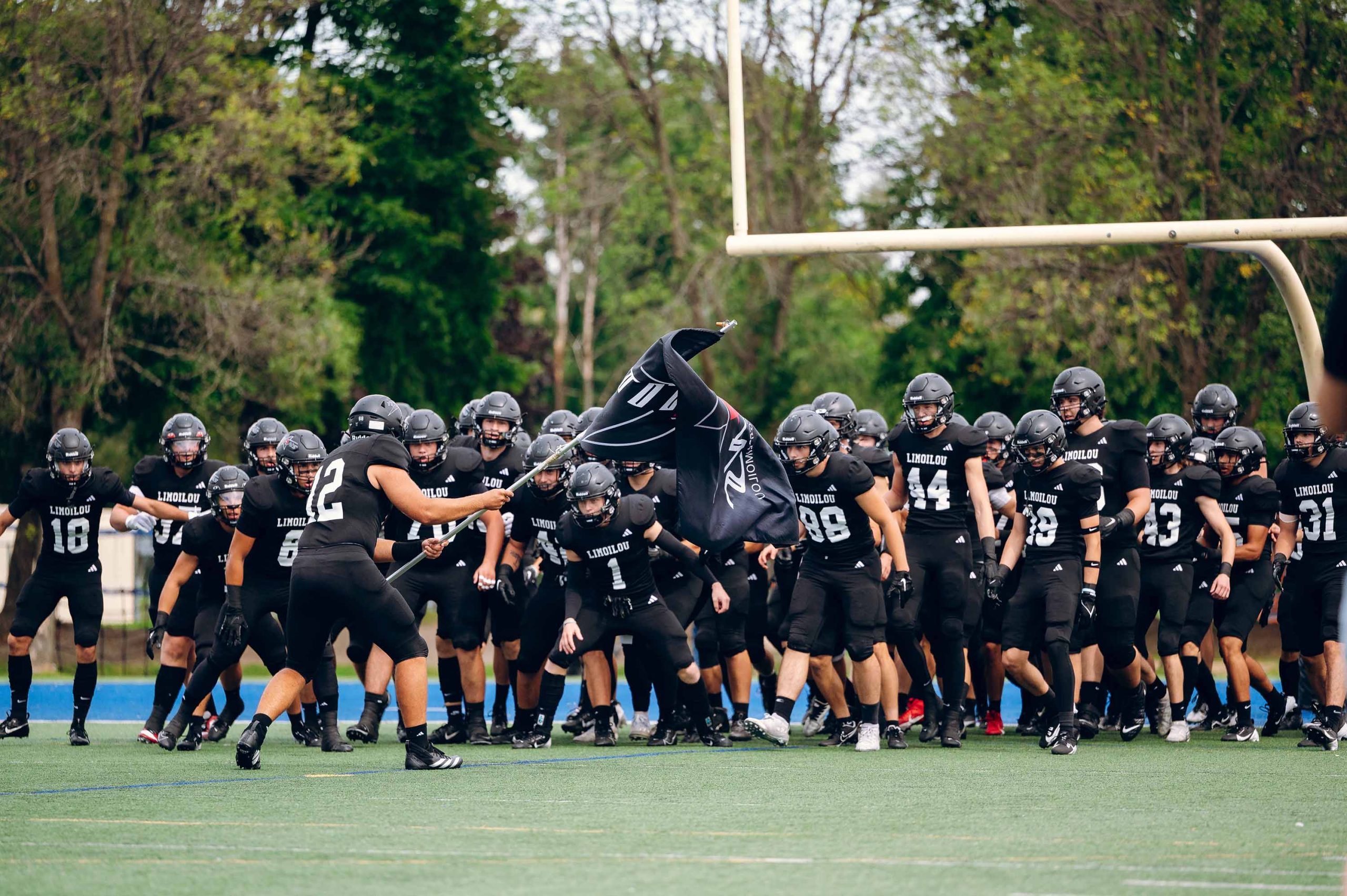Équipe de football en action.