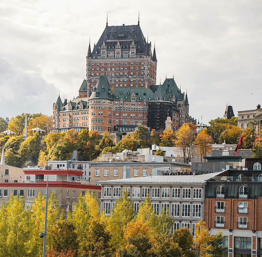 Vue du Château Frontenac.